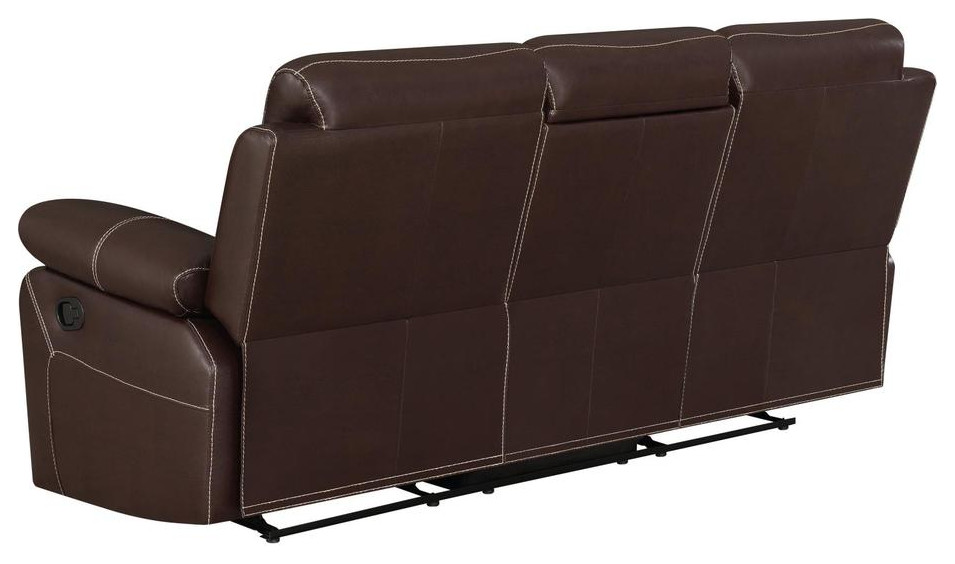 Myleene Motion Sofa With Drop Down Table Chestnut   Contemporary   Sofas   by BisonOffice  Houzz