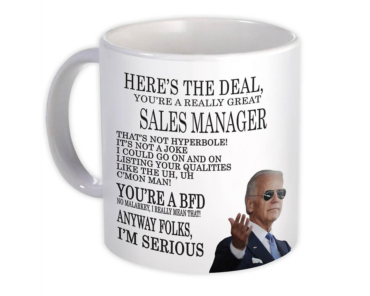 Gift Mug: Gift for SALES MANAGER Joe Biden Best