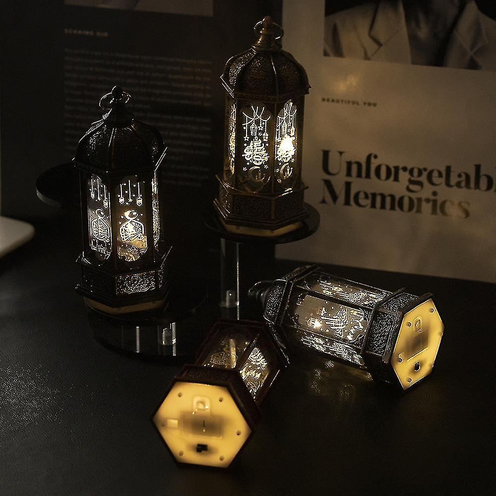 Islamic Lantern Muslim Ramadan Eid Led Light Arabian Study Lighting Lamp Battery Operated