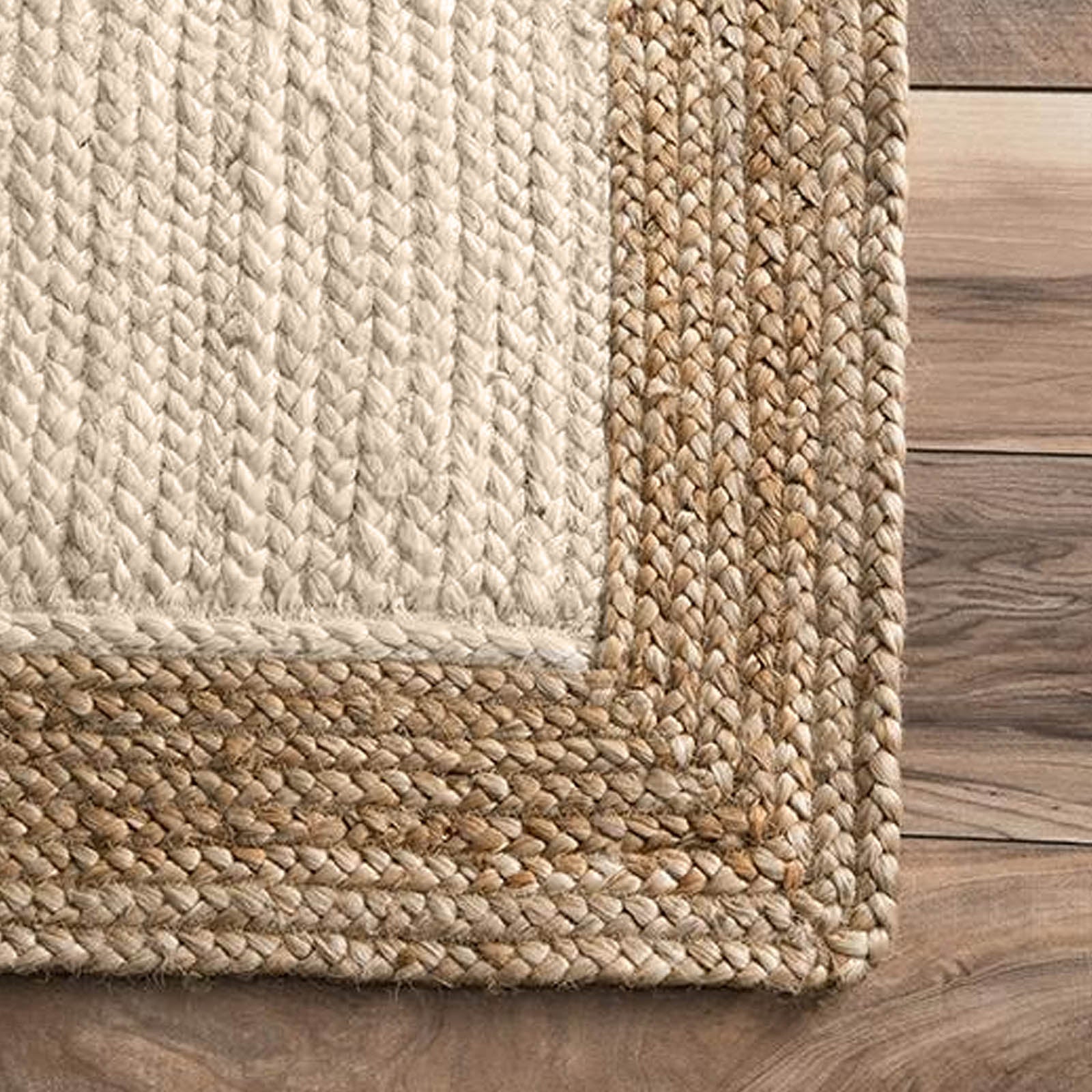 90X130 Cm Braided Handmade Jute Rug Braided-001S