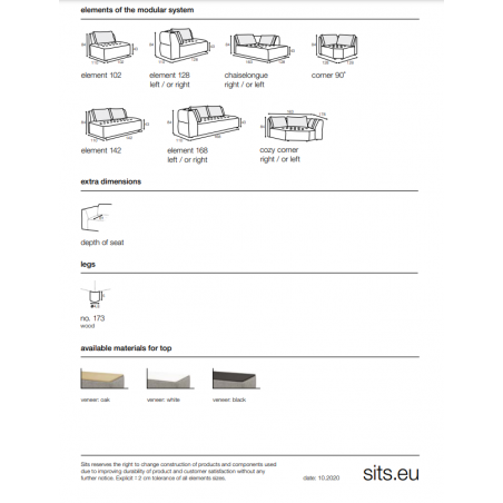 Pouf Cleo planche bois Sits - Mobilier Intérieur - GRIIN