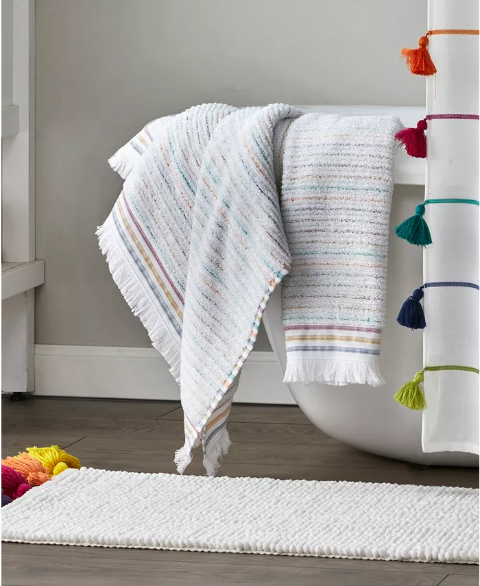 SKL Home Subtle Stripe Cotton Bath Towel 54 x 28