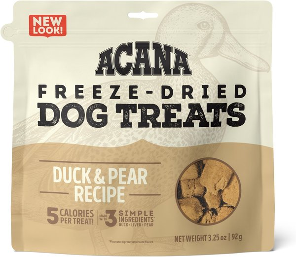 ACANA Singles Duck and Pear Formula Grain-Free Freeze-Dried Dog Treats