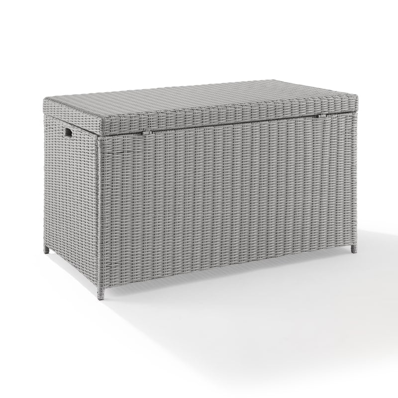 Bradenton Outdoor Wicker Storage Bin - Gray