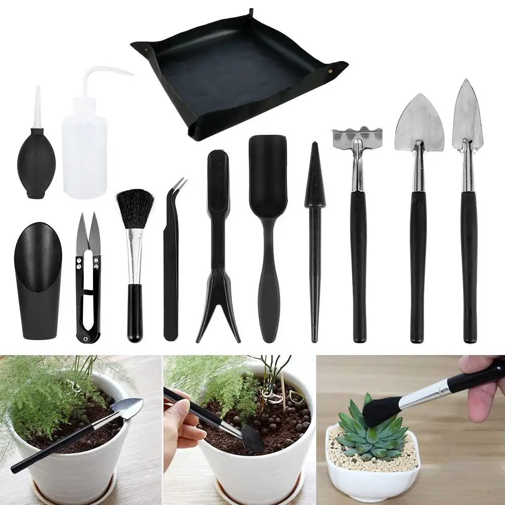 12pcs Garden Planter Kit Succulent Plants Tools Mini Garden Hand Tools Set