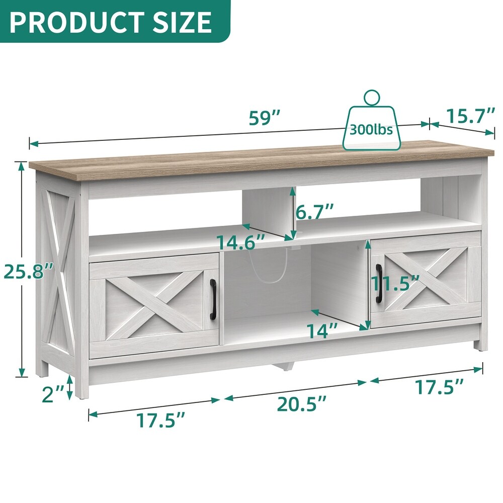 Farmhouse TV Stand for up to 65\