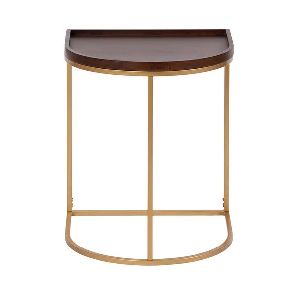 Kate and Laurel Dorrah Half-Circle Side Table