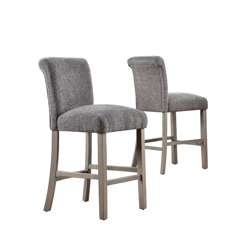 Lanoso Boucle Counter Chairs (Set of 2)