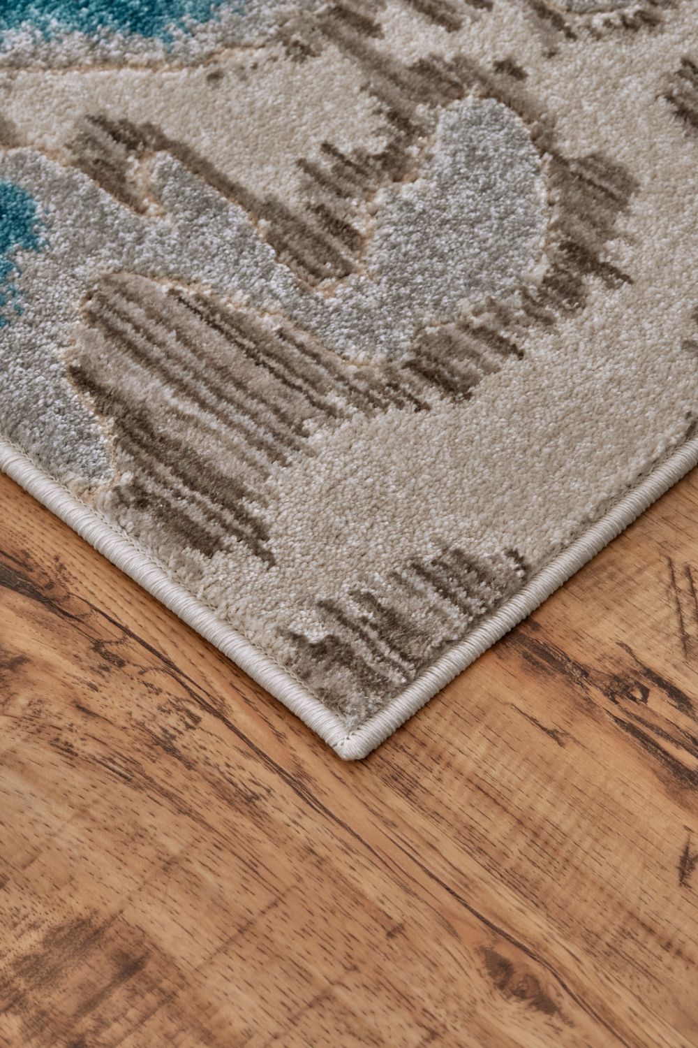 Arsene Teal and Taupe Rug by BD Fine