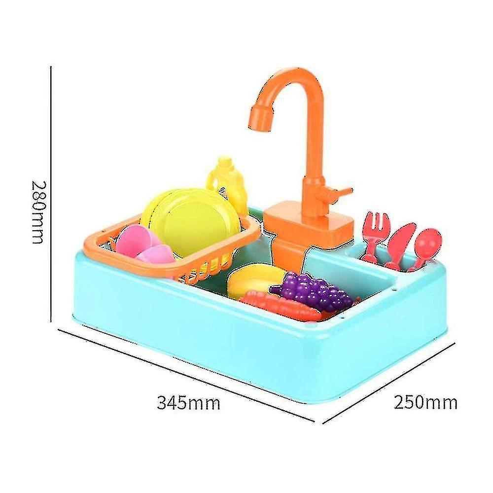 Of Play Kids Kitchen Sink Toys With Running Water Educational Gifts Boys Girls Simulation Dishwasher