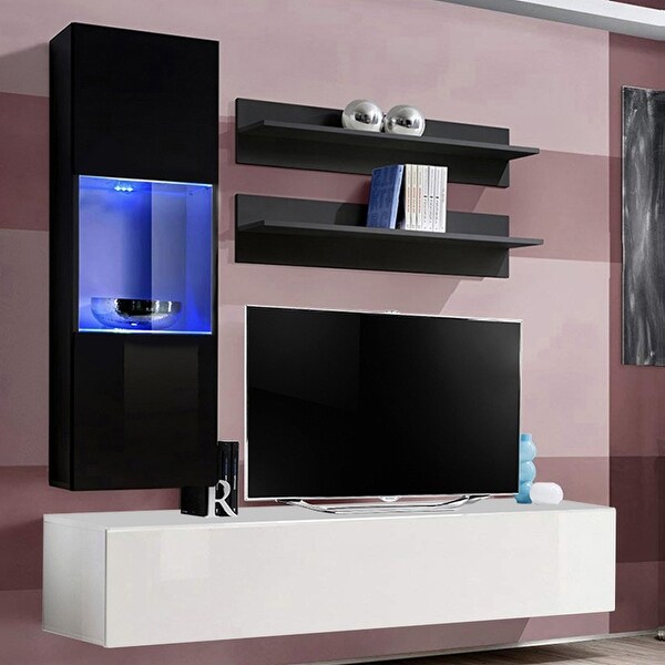 Fly H3 Wall Mounted Floating Modern Entertainment Center