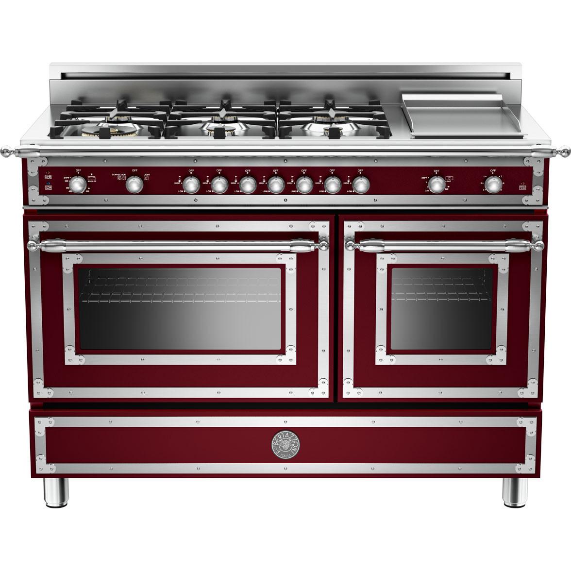 Bertazzoni 48-inch Freestanding Gas Range with Convection Technology HER 48 6G GAS VI