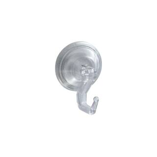 interDesign Power-Lock Suction Large Single Robe Hook in Clear 53020