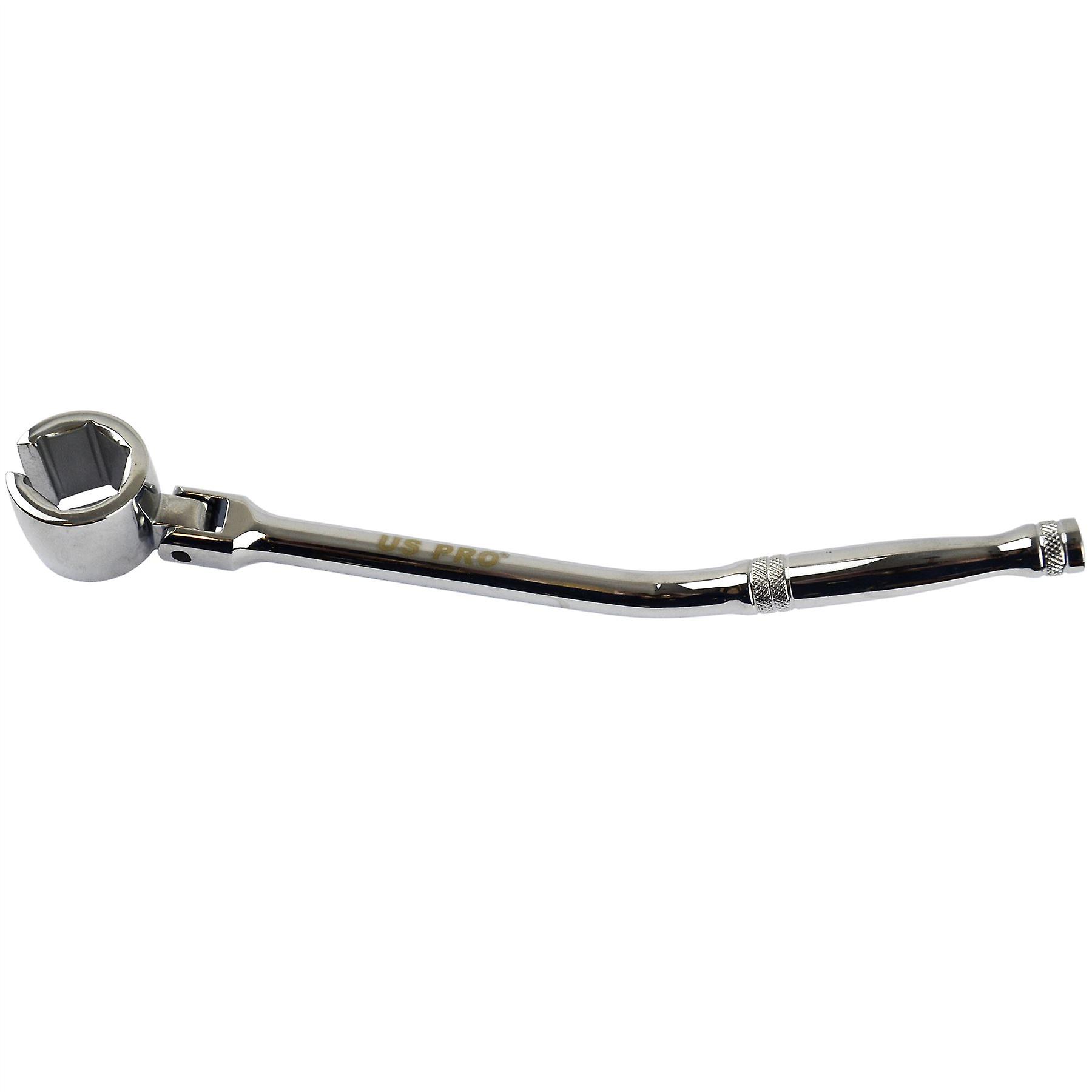 Flexible Oxygen Lambda Sensor Socket Wrench Offset Handle Spanner AT957