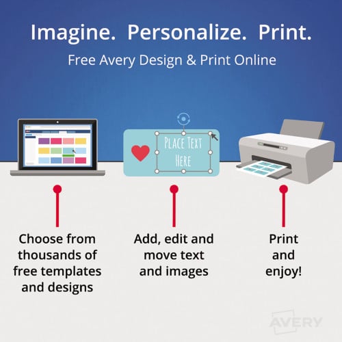 Avery Permanent TrueBlock File Folder Labels with Sure Feed Technology， 0.66 x 3.44， White， 30/Sheet， 25 Sheets/Pack (8366)