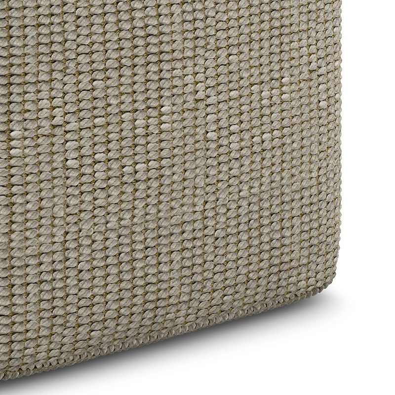 Simpli Home Zelma Square Woven Indoor / Outdoor Pouf