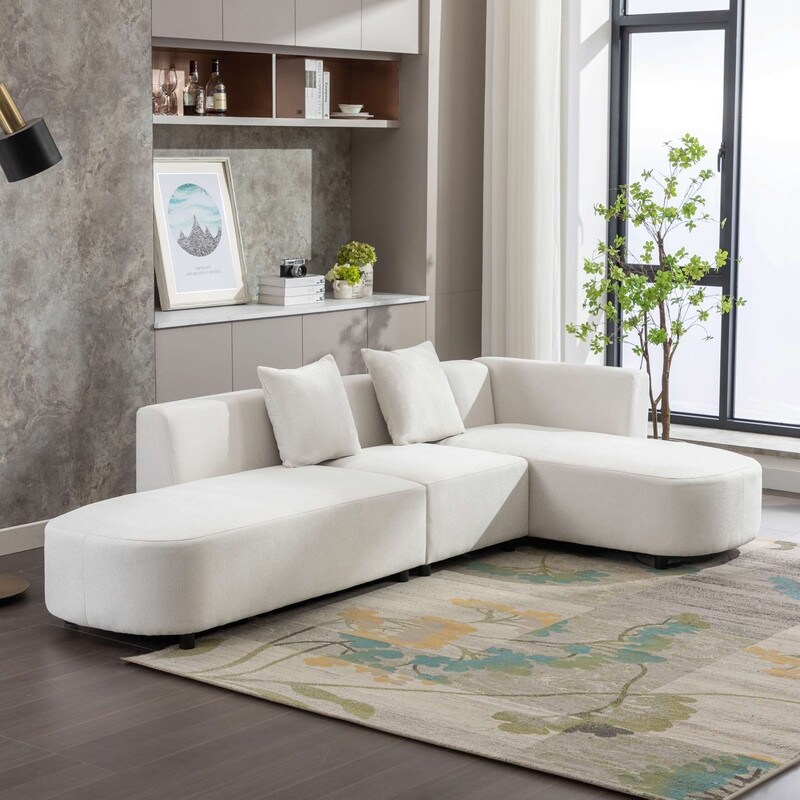 Luxury Modern Style L shaped Upholstery Sofa