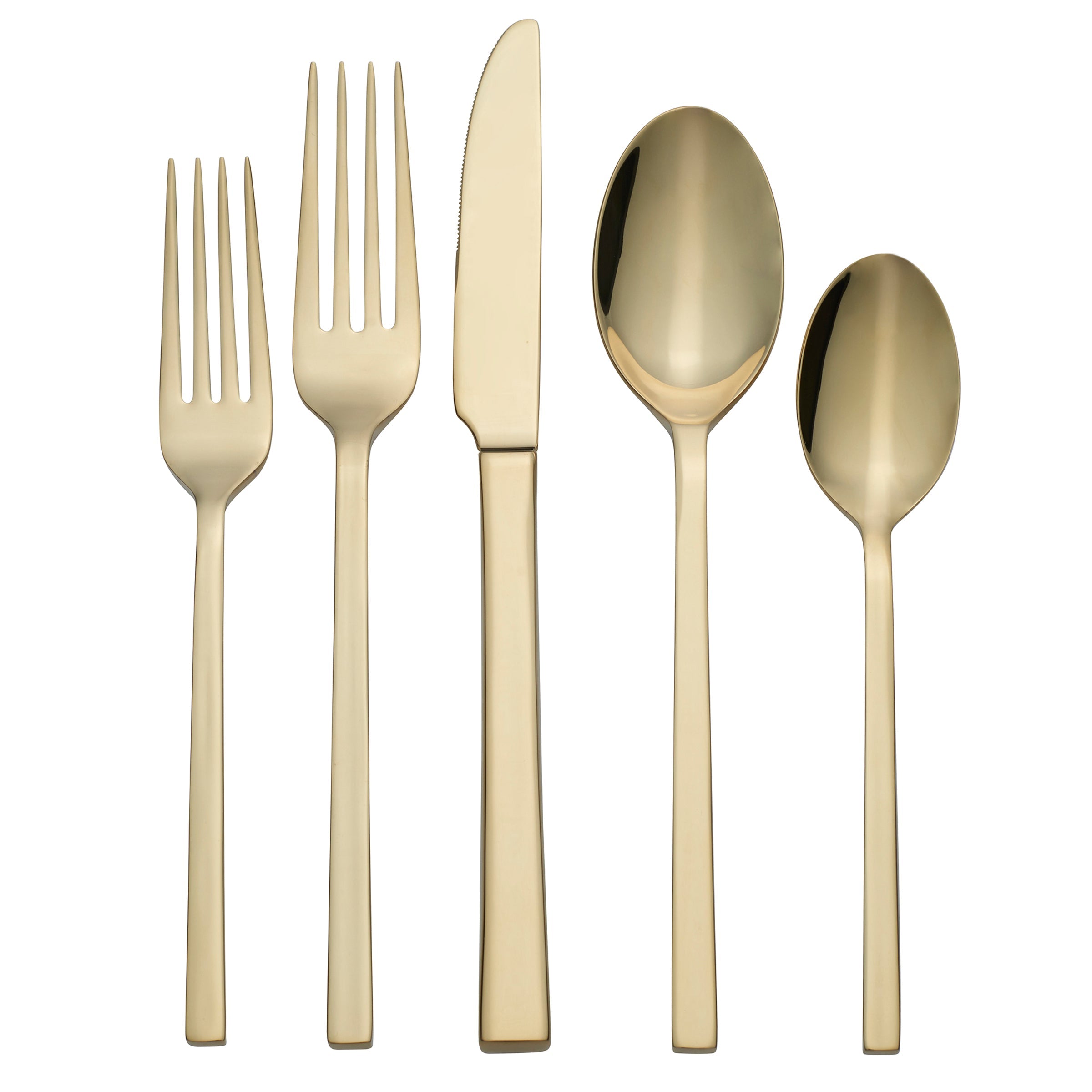 Allay Champagne 20 Piece Everyday Flatware Set