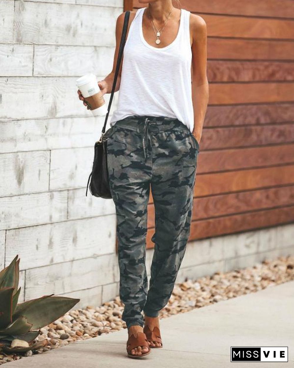 Fashion Camouflage Slim Casual Pants