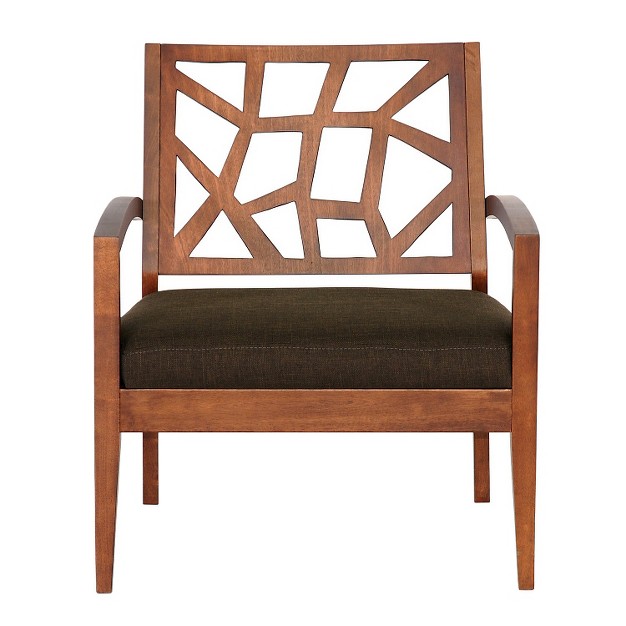 Jennifer Modern Lounge Chair Dark Brown Baxton Studio