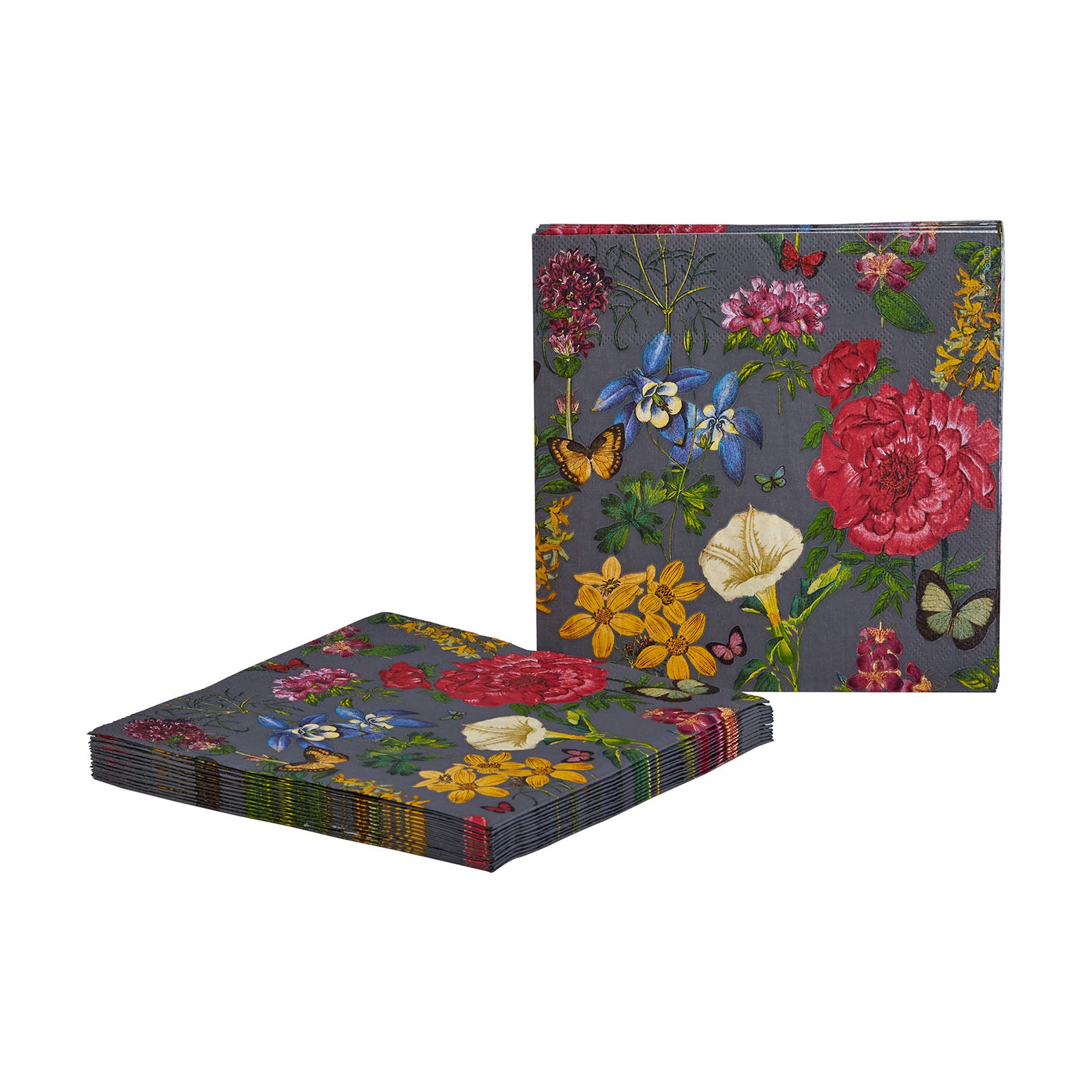 Karaca Botanical Florals Gray Napkin  153.19.01.1255