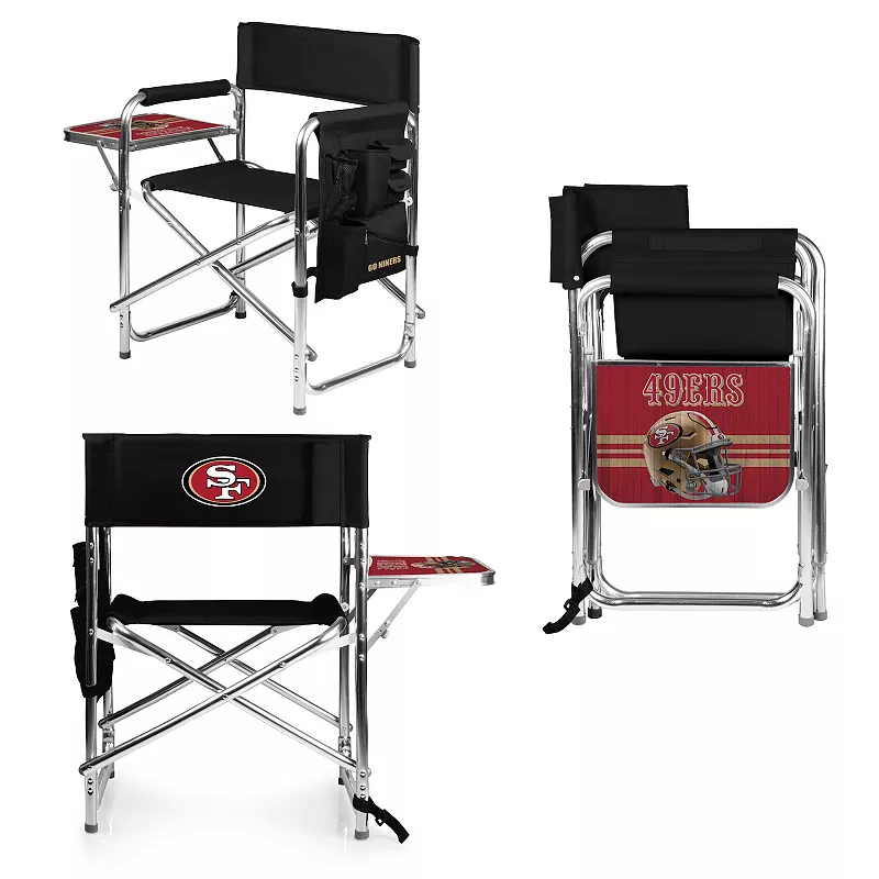 NFL San Francisco 49ers Sports Chair with Side Table