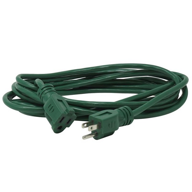 Coleman Cable Woods Outdoor 20 Ft L Green Extension Cord 16 3 Sjtw