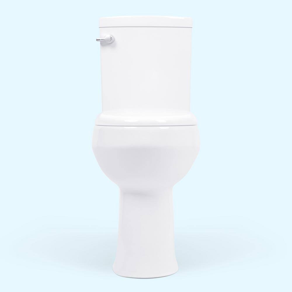 Convenient Height 2-Piece 1.28.09 GPF Dual Flush Elongated 20 in. Extra Tall Toilet in White Seat Included model S