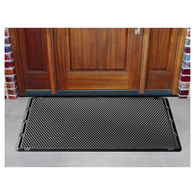 Black Solid Doormat 2 x27 6 quot x4 x27 Weathertech