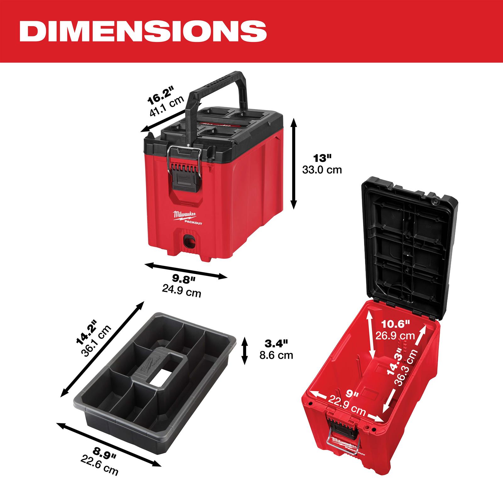 Milwaukee Tool 48-22-8422 Milwaukee PACKOUT Compact Toolboxes