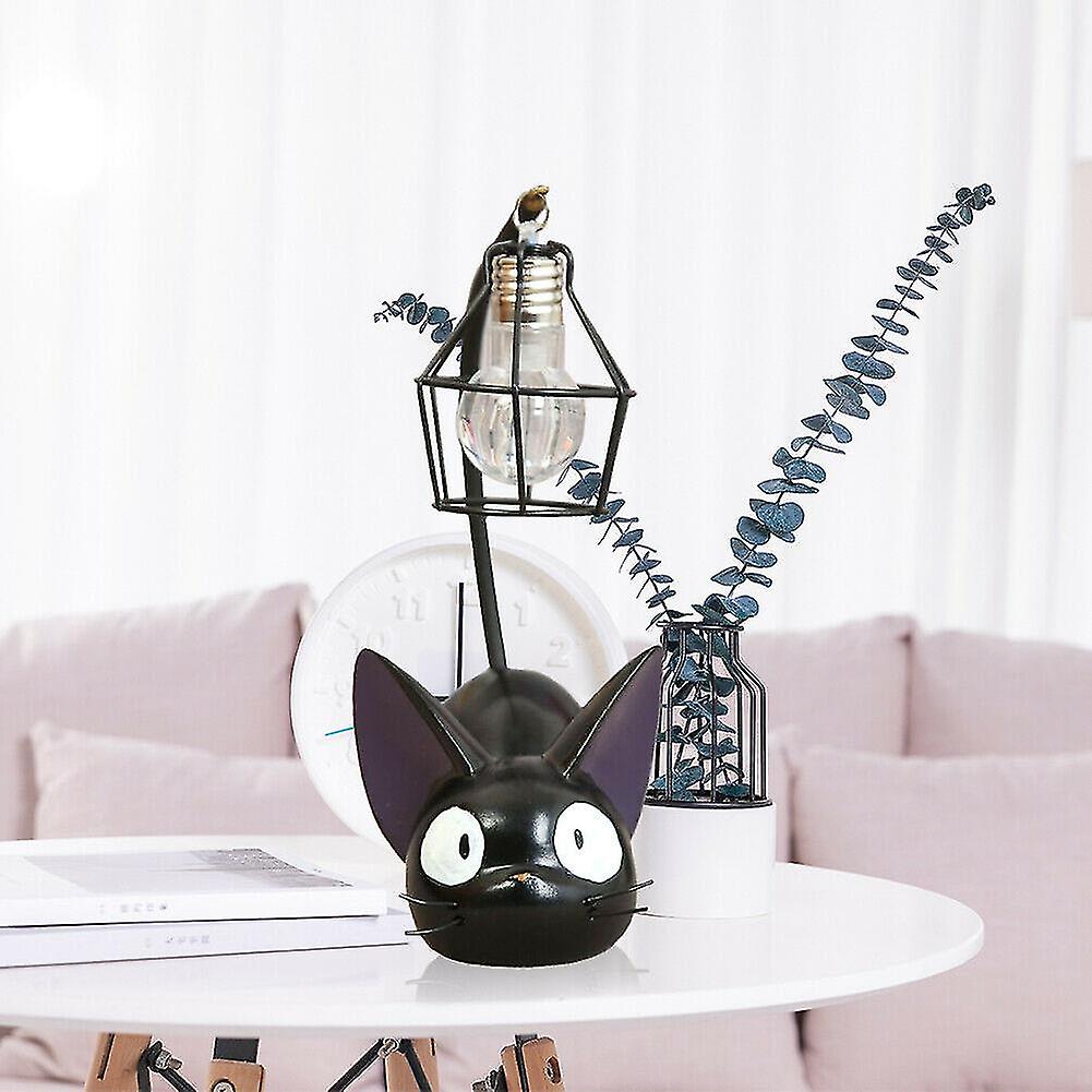 Miman Resin Cat Night Light Anime Cat Led Lamp Cartoon Animal Bedside Lamp Room Decoration