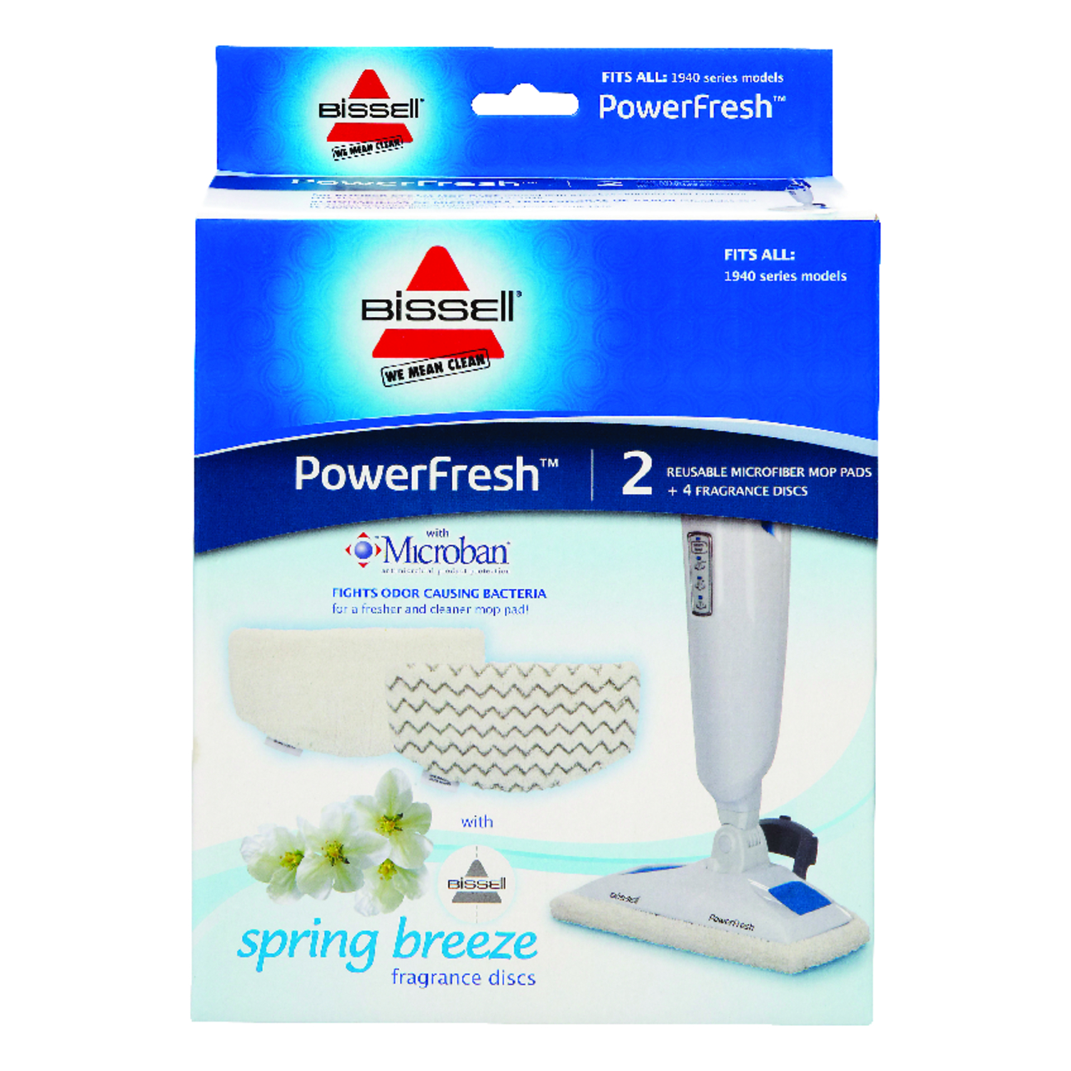 Bissell PowerFresh Cleaning Pads For All Bissell 1940 Series Models 2 pk