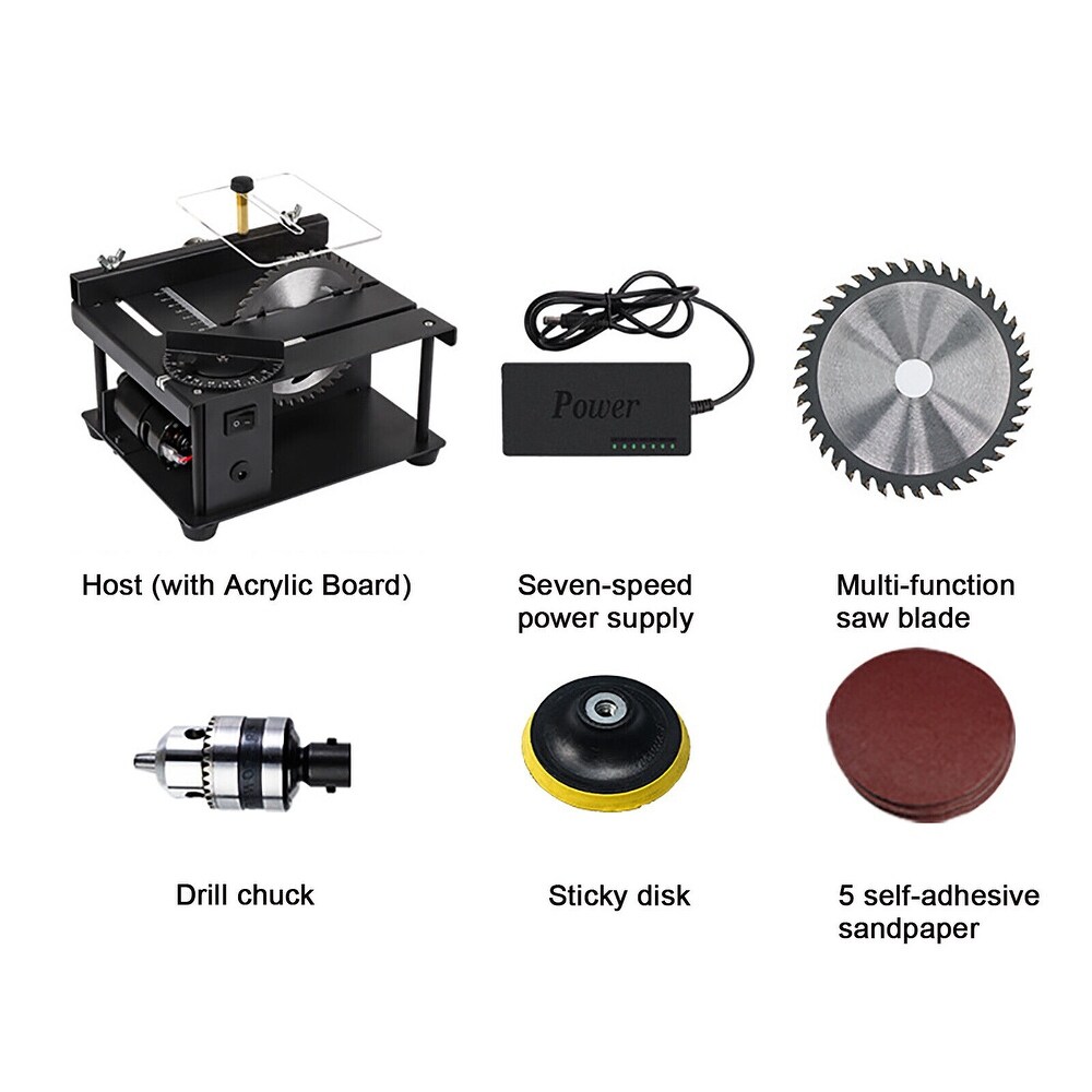 Miniature Precision Electric Curve Table Saw Cutting Set