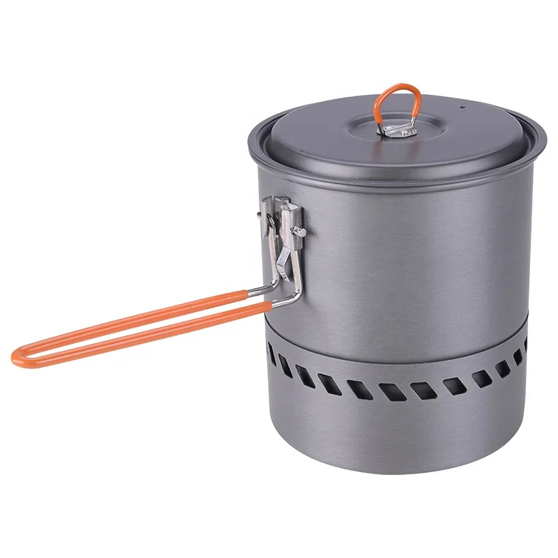 Hot Selling With Lid Energy Saving Aluminum Camping  Cooking  Pot