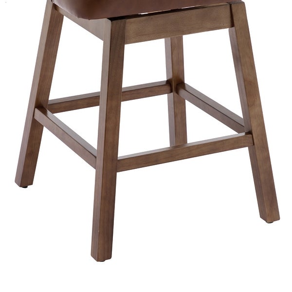 JASIWAY Modern Upholstered Bar Stools (Set of 2)