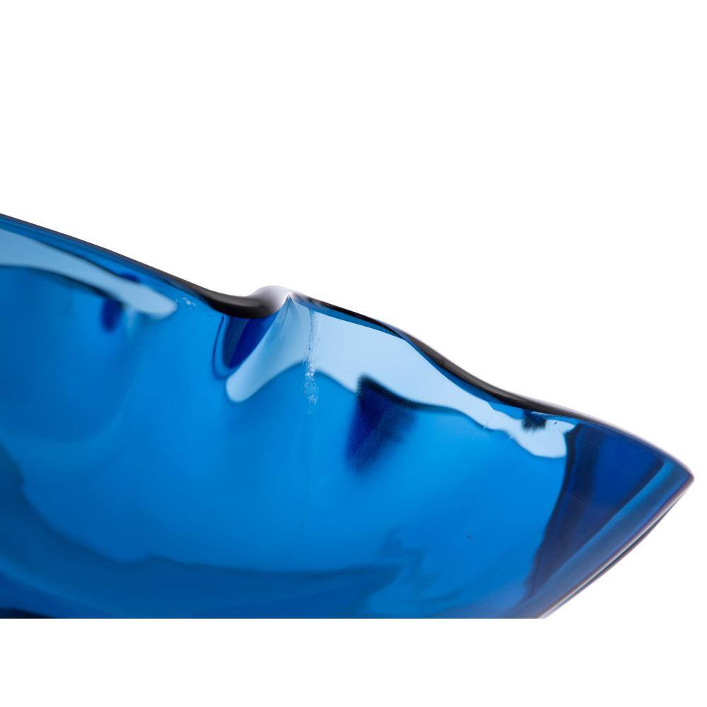 Eden Bath Wave Rim Glass Vessel Sink in Blue EB_GS50