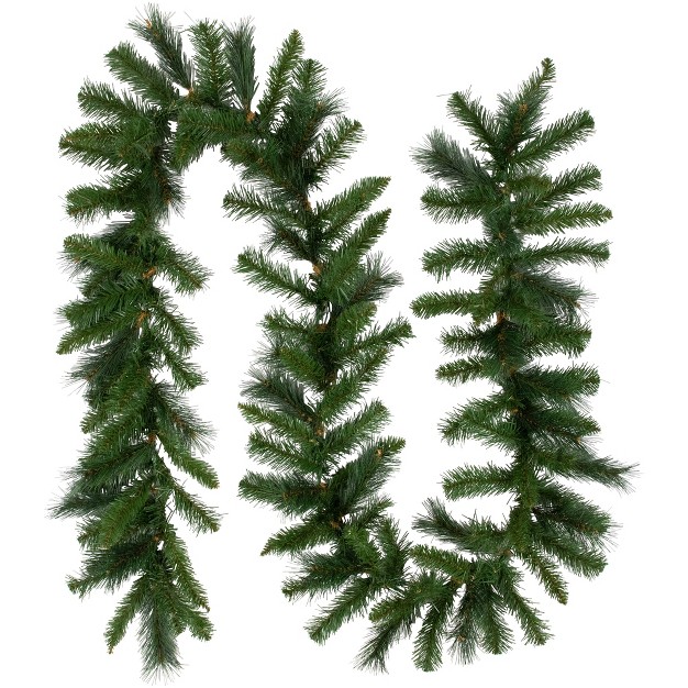 Mixed Green Beaver Pine Artificial Christmas Garland Unlit