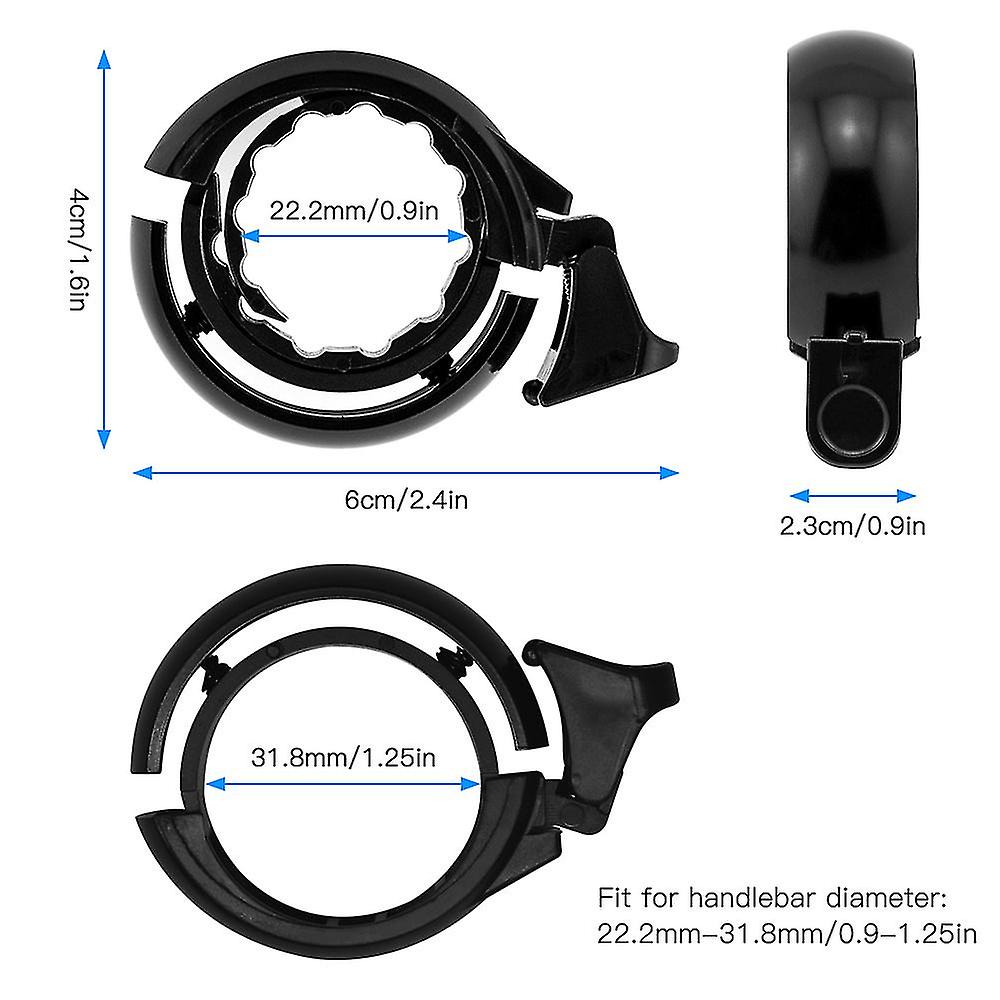 Bike Bell Bicycle Ring Bell With Loud Crisp Clear Sound For Mountain Bike Road Bike Electric Bike