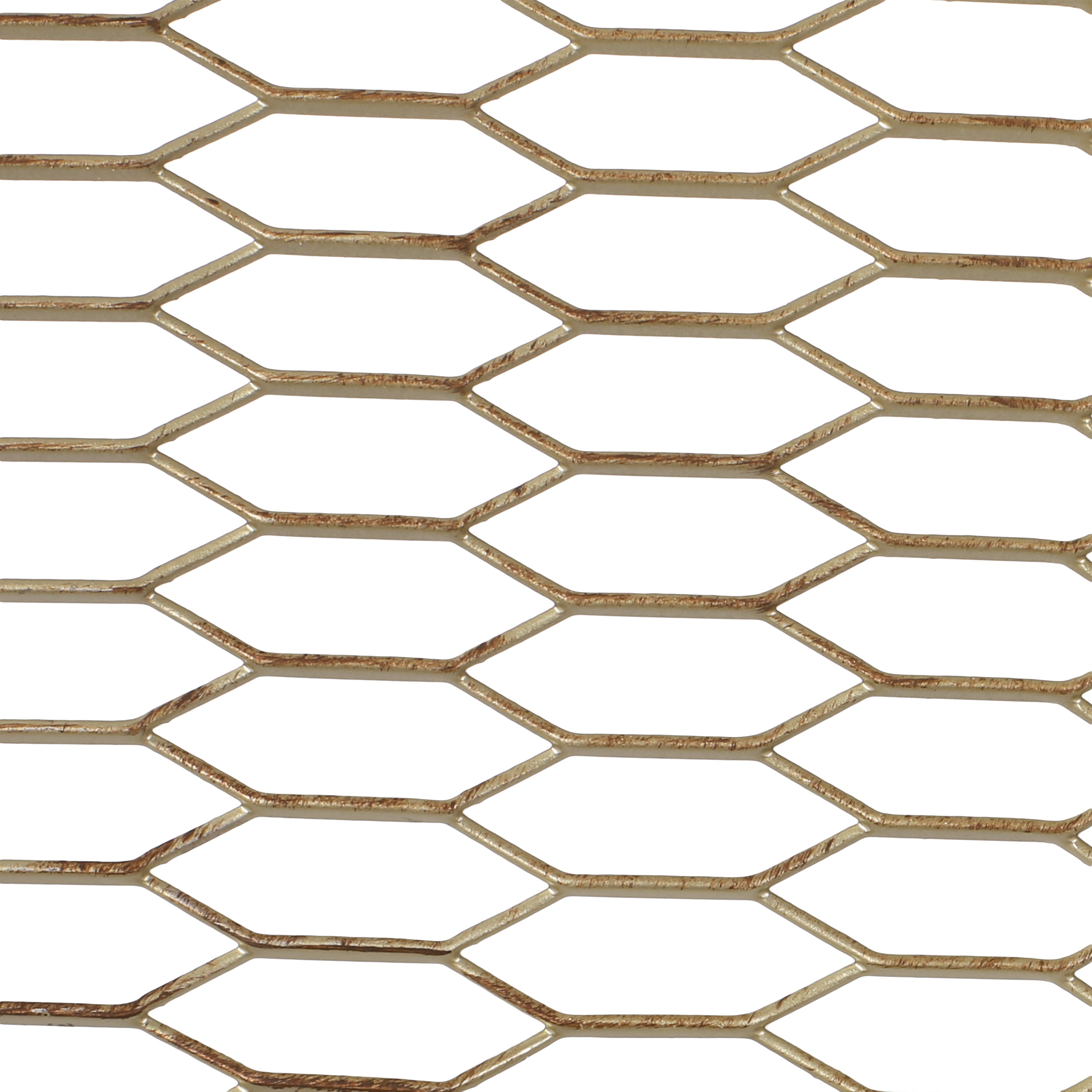 Jessamine Modern Mesh Room Divider, Gold Brushed Brown and Black