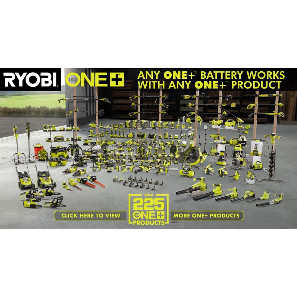 RYOBI ONE+ 18V Lithium-Ion 2.0 Ah Compact Battery and Charger Starter Kit PSK005