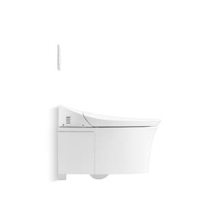 KOHLER Veil Intelligent 1-Piece 0.81.6 GPF Dual Flush Elongated Toilet in White K-76395-0