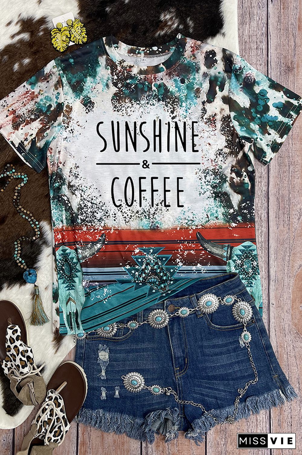 Sunshine and Coffee Graphic Tee