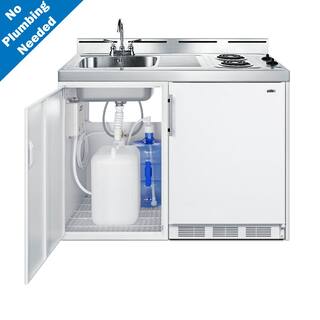 Summit Appliance 48 in. Compact Kitchen in White C48ELPUMP