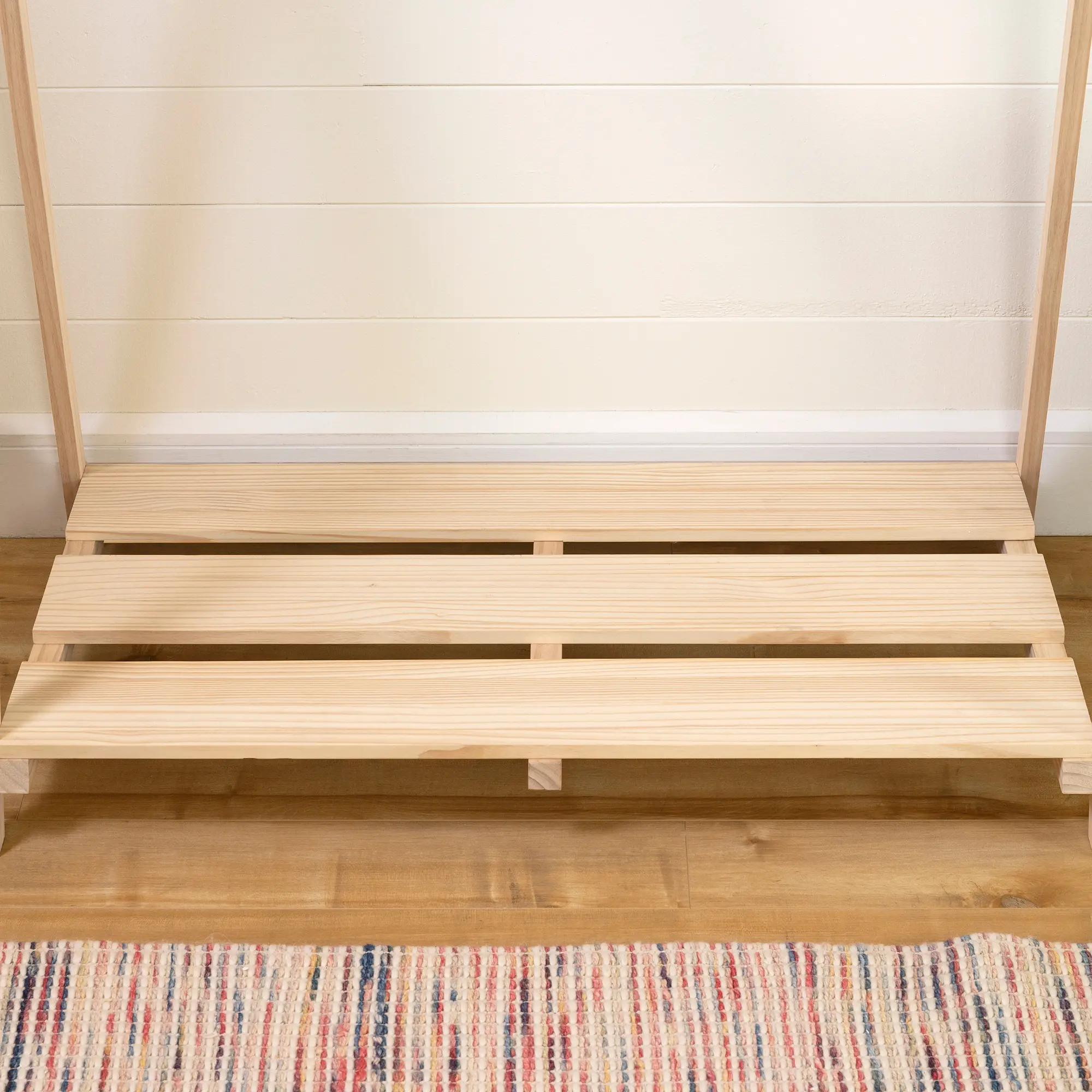 Sweedi Scandinavian Pine Clothes Rack for Kids - South Shore