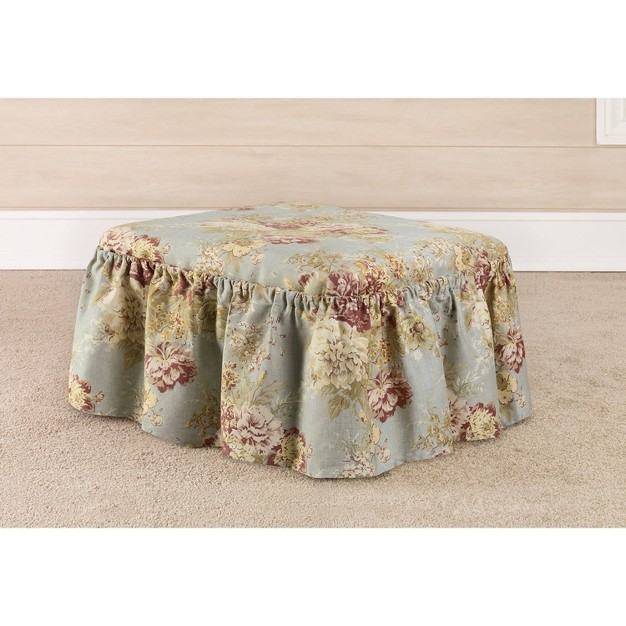 Ballad Bouquet Ottoman Slipcover Rob x27 s Egg Waverly Home