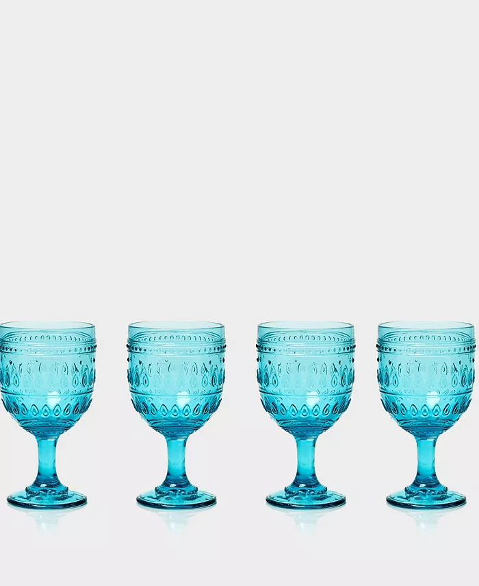 Euro Ceramica Fez Wine Glasses Set of 4