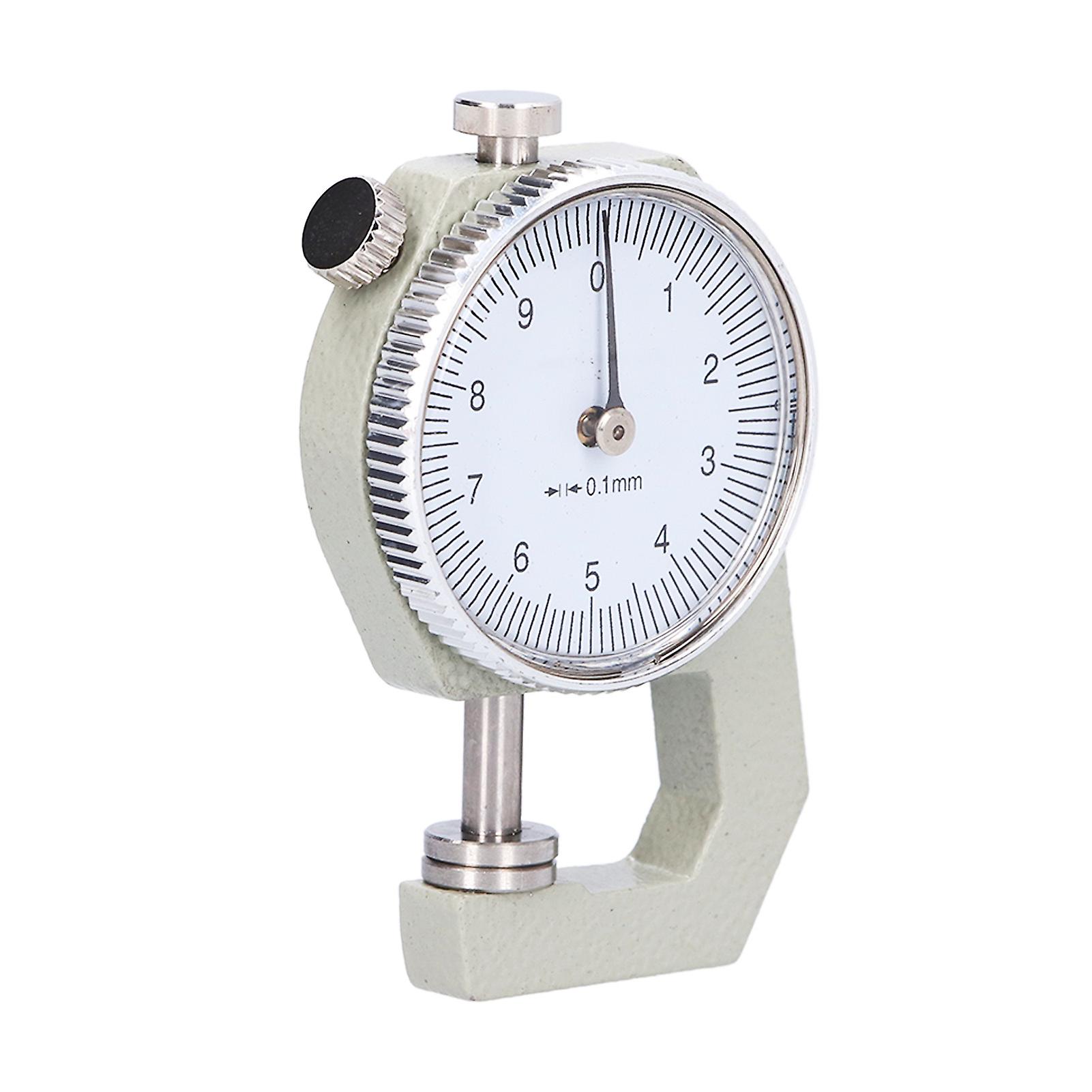 Round Dial Thickness Gauge 0 To 10mm Metal Plastic Sturdy Durable Accurate Metal Thickness Gauge For Paper Pipe Board