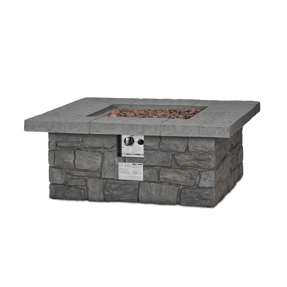 Lakeview Baywood 38-Inch Square Propane Gas Fire Table