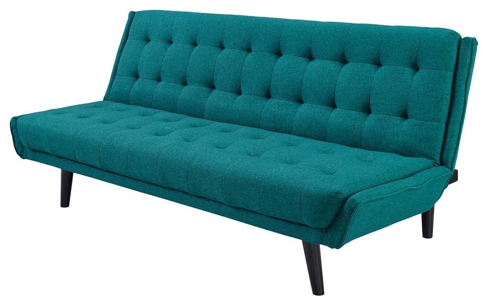 Modern Contemporary Urban Living Tufted Sofa Bed  Fabric   Midcentury   Sleeper Sofas   by House Bound  Houzz