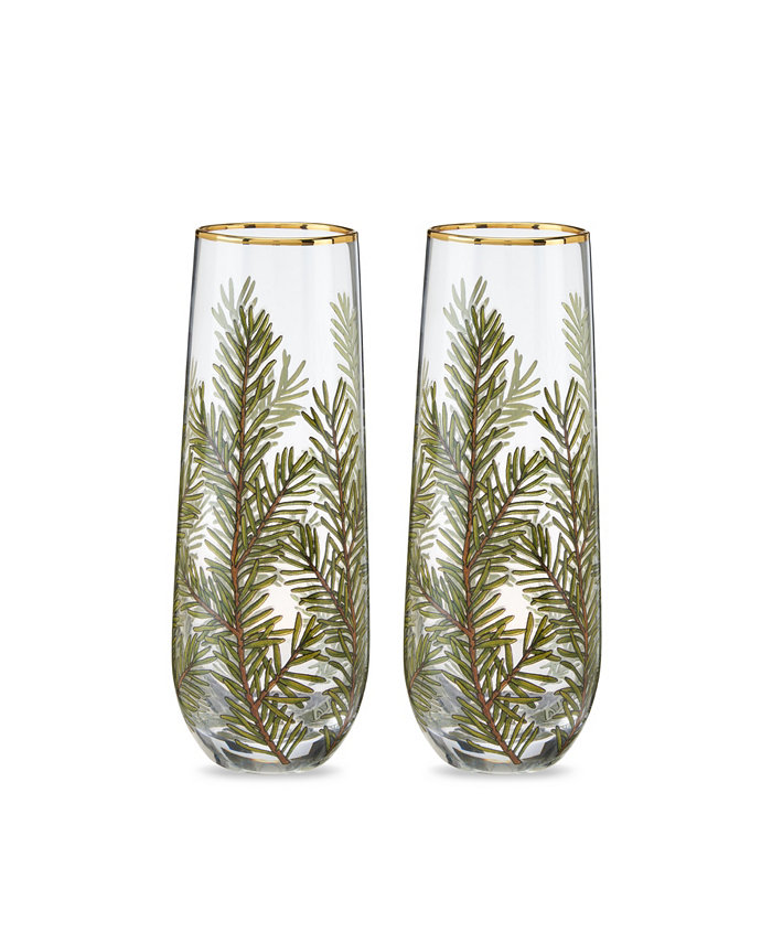 Twine Woodland Stemless Champagne Glasses Set of 2